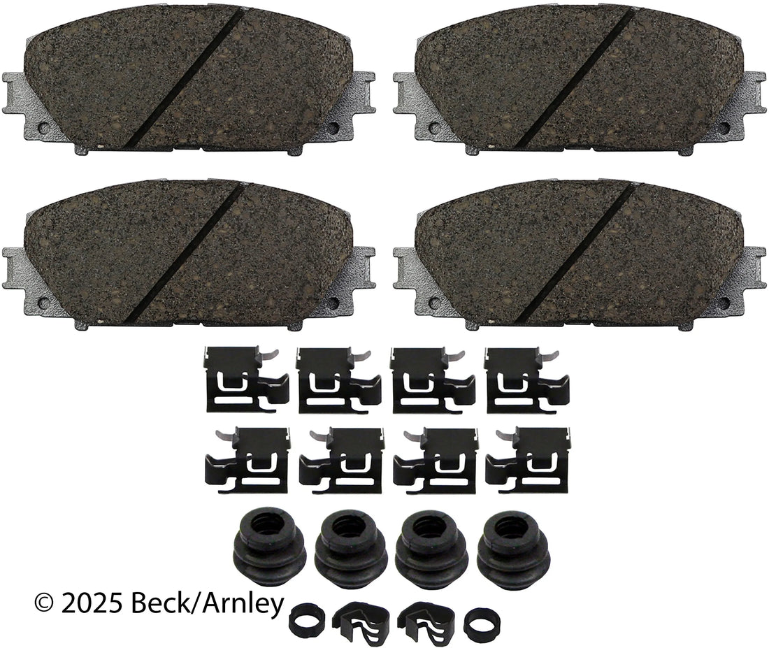 Beck/Arnley 085-7056 2010-2022 Toyota Prius Disc Brake Pad Set