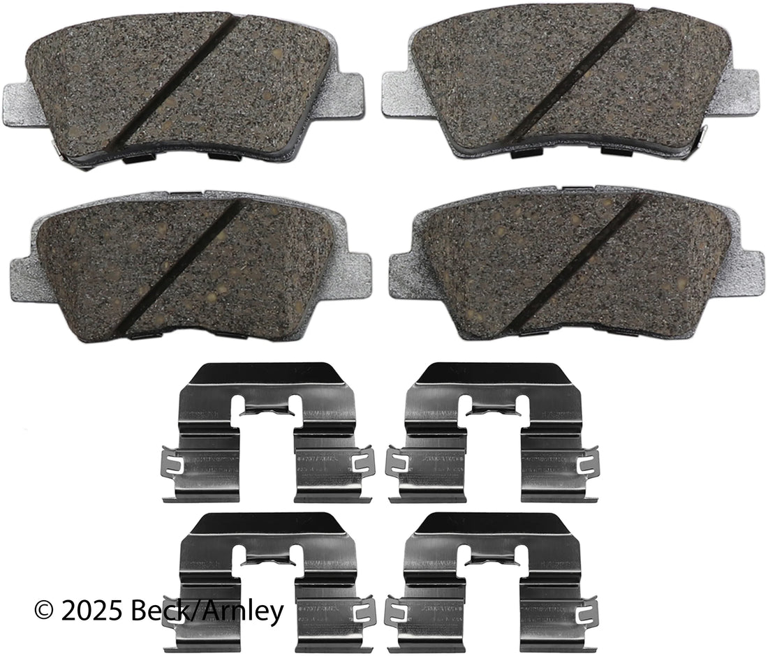Beck/Arnley 085-7073 2020-2025 Hyundai Venue Disc Brake Pad Set