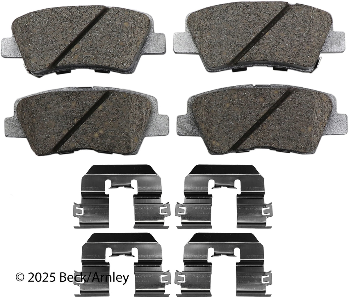 Beck/Arnley 085-7073 2020-2025 Hyundai Venue Disc Brake Pad Set