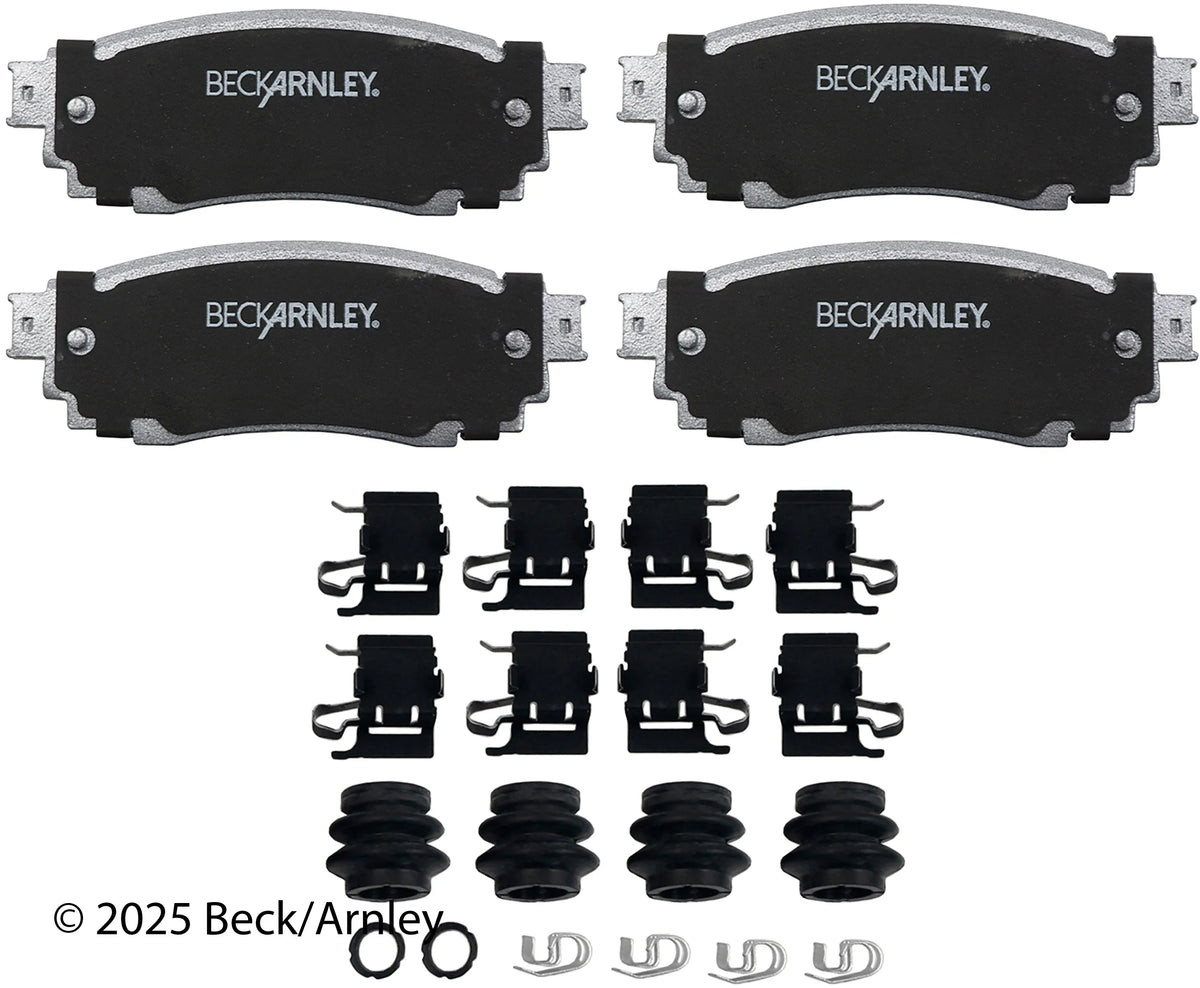 Beck/Arnley 085-7079 2018-2026 Toyota Camry Disc Brake Pad Set