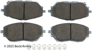 Beck/Arnley 085-7088 2018-2022 Toyota C-HR Disc Brake Pad Set