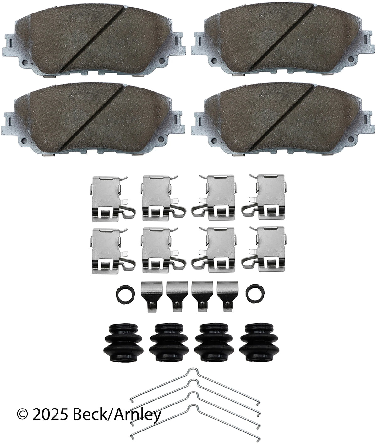 Beck/Arnley 085-7093 2025-2026 Lexus UX300h Disc Brake Pad Set