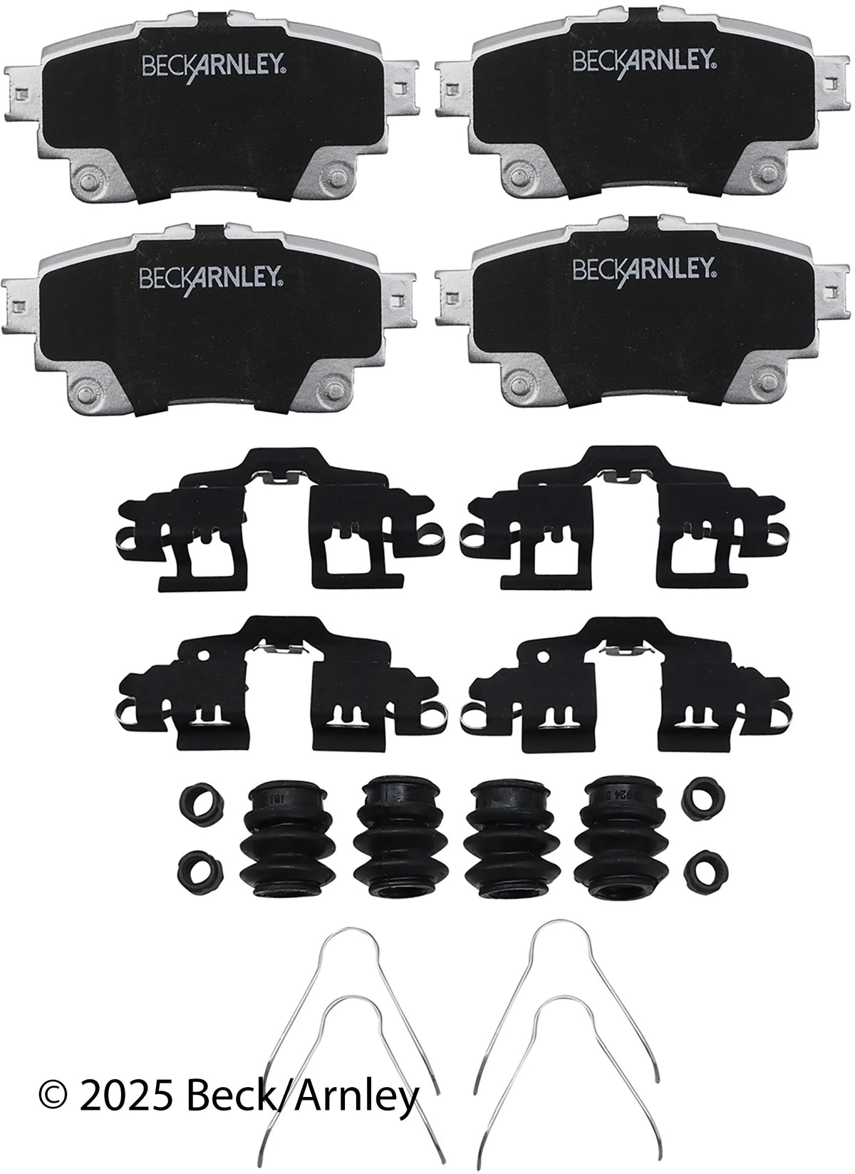 Beck/Arnley 085-7109B 2020 Toyota Corolla Disc Brake Pad Set