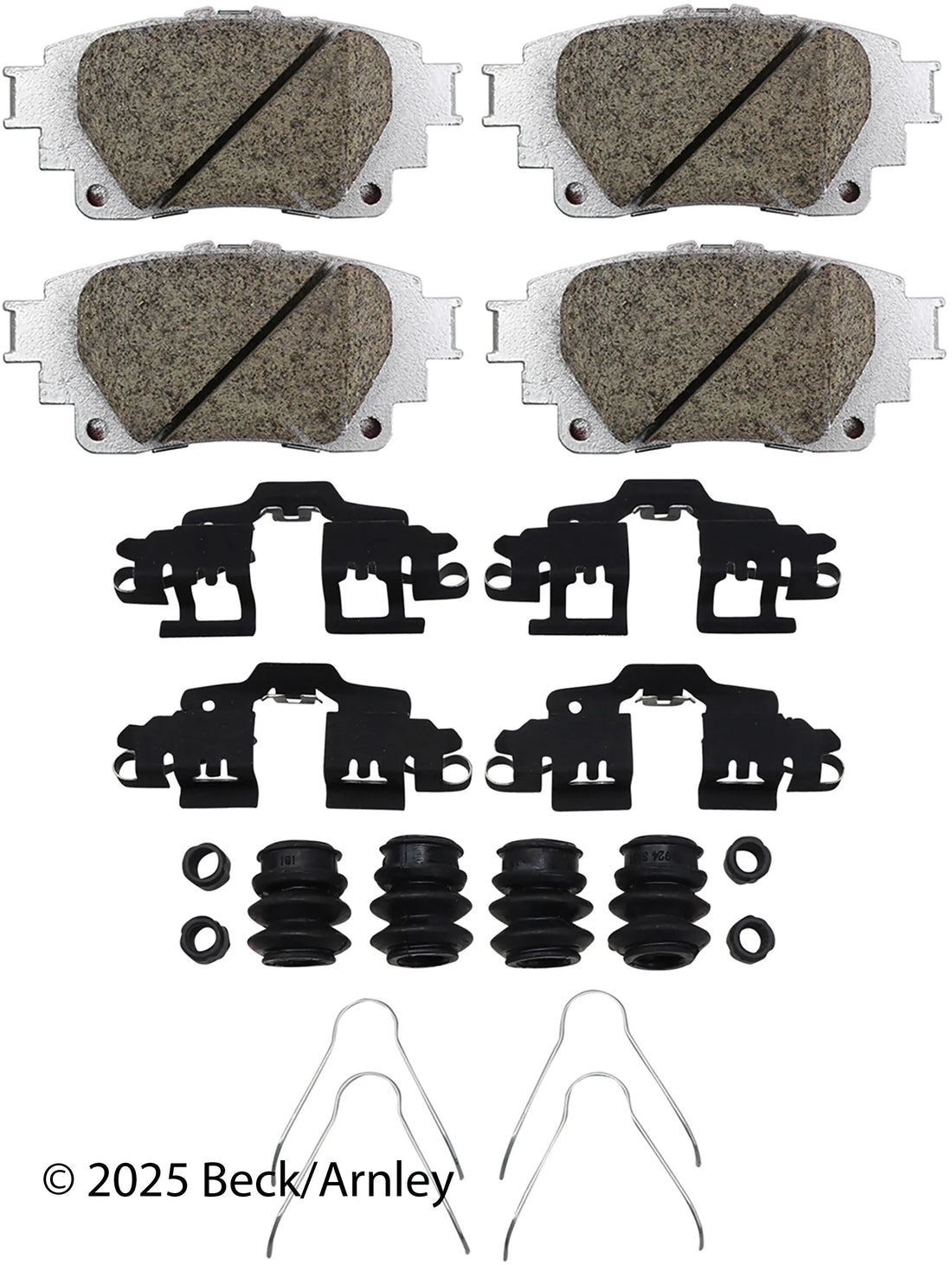 Beck/Arnley 085-7109B 2020 Toyota Corolla Disc Brake Pad Set