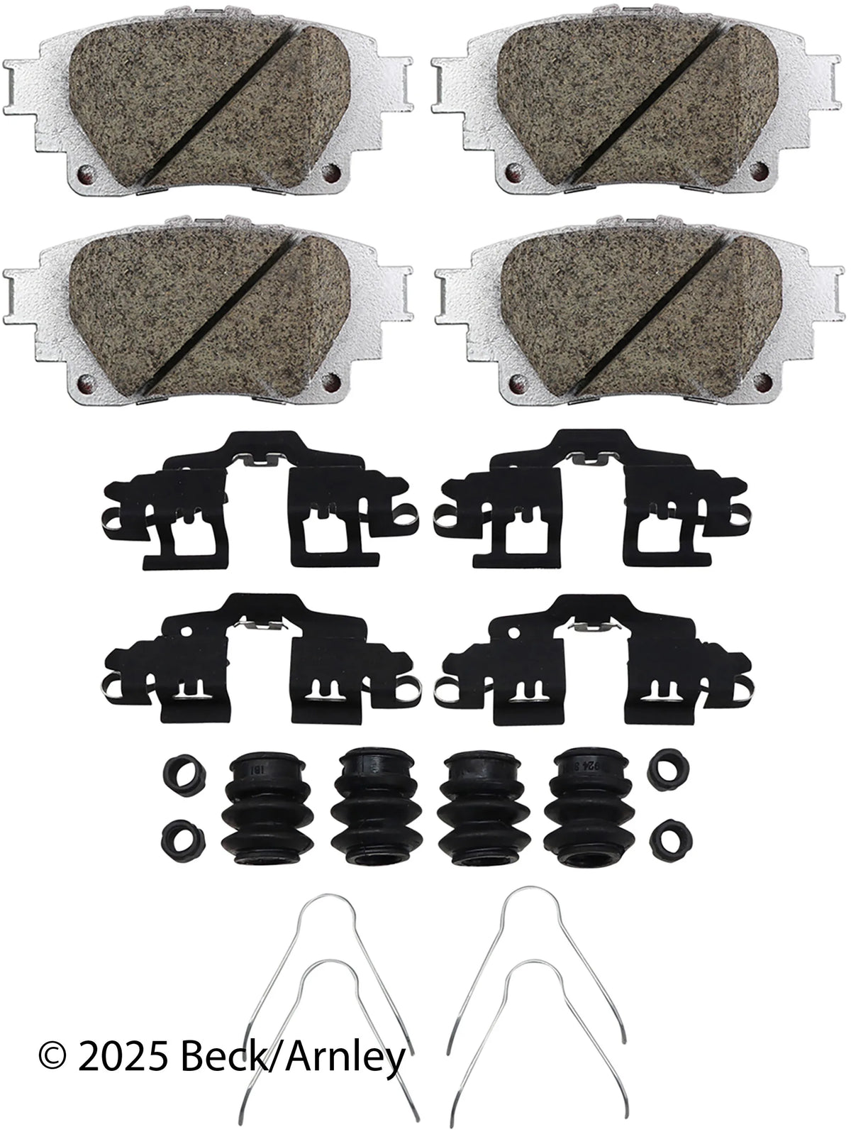 Beck/Arnley 085-7109B 2020 Toyota Corolla Disc Brake Pad Set