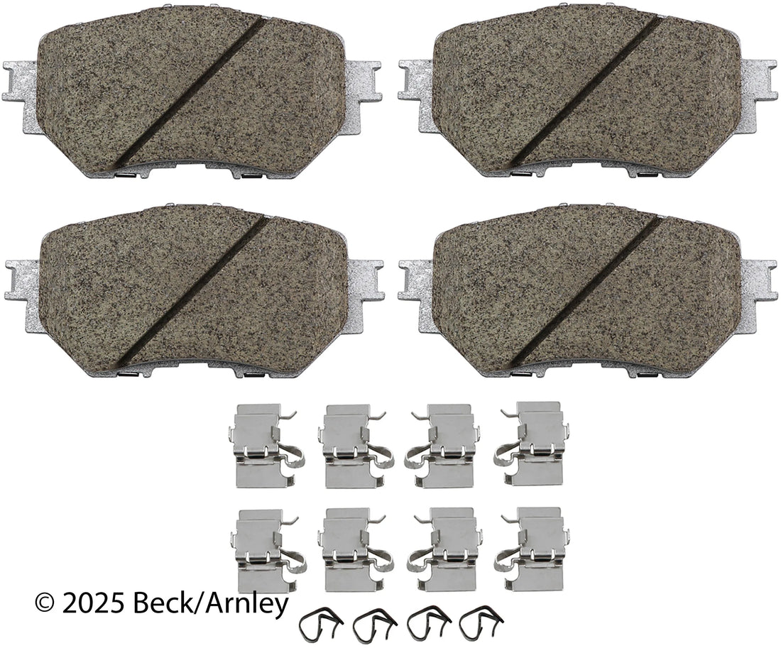 Beck/Arnley 085-7122 2014-2018 Mazda 3 Disc Brake Pad Set