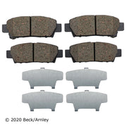 Beck/Arnley 089-1534 1998-2002 Chevrolet Prizm Disc Brake Pad Set