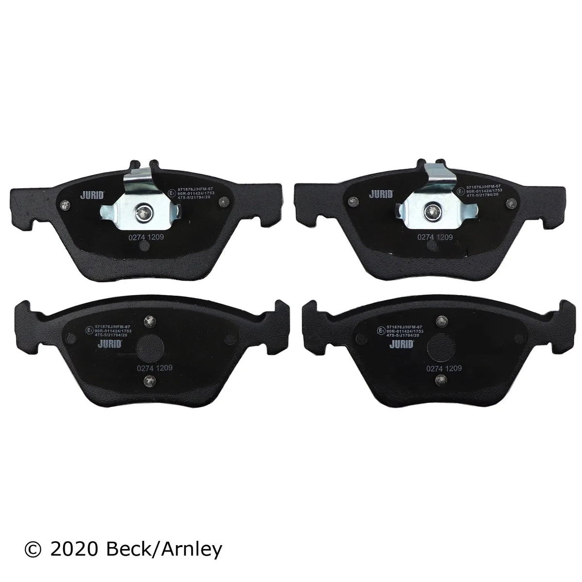 Beck/Arnley 089-1578 2007-2009 Mercedes-Benz E350 Disc Brake Pad Set