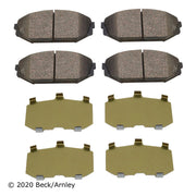 Beck/Arnley 089-1605 1999-2004 Honda Odyssey Disc Brake Pad Set