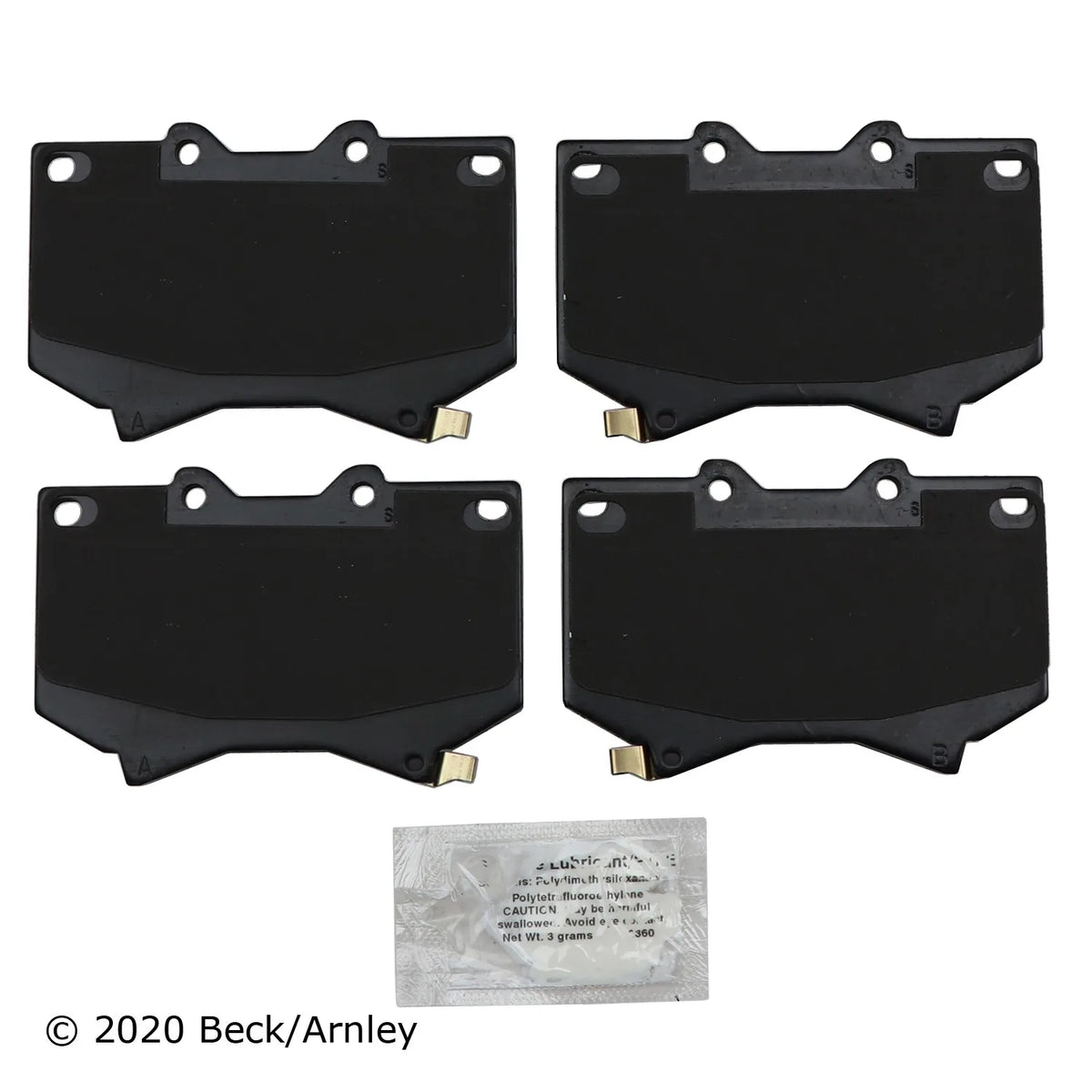 Beck/Arnley 089-1618 2001-2004 Toyota Sequoia Disc Brake Pad Set