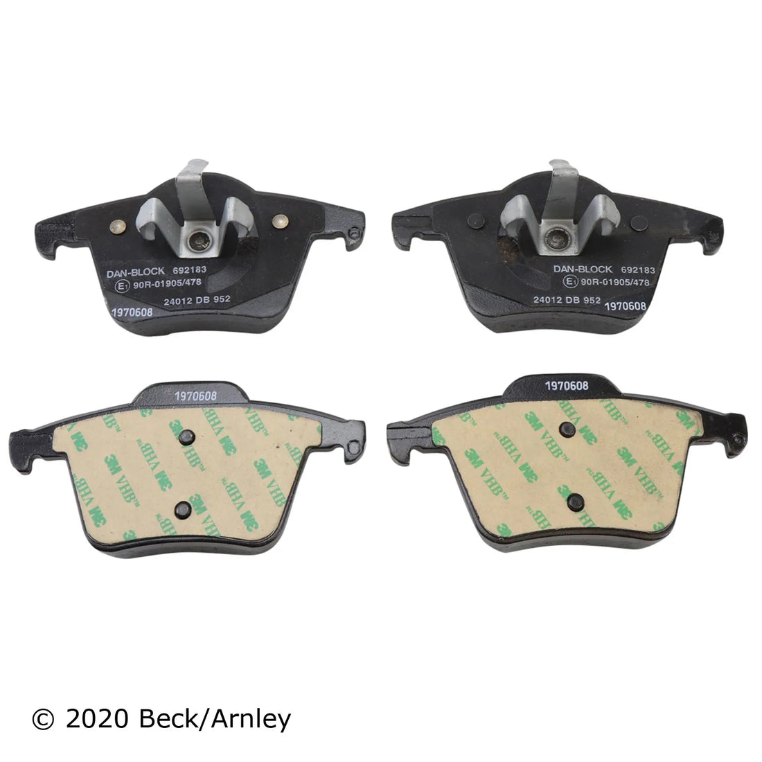 Beck/Arnley 089-1781 2003-2014 Volvo XC90 Disc Brake Pad Set