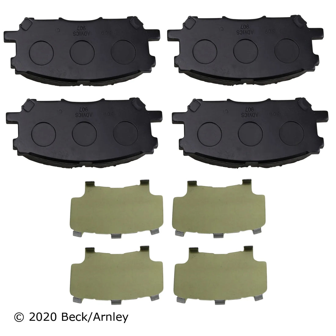 Beck/Arnley 089-1805 2007-2009 Lexus RX350 Disc Brake Pad Set