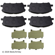 Beck/Arnley 089-1805 2007-2009 Lexus RX350 Disc Brake Pad Set