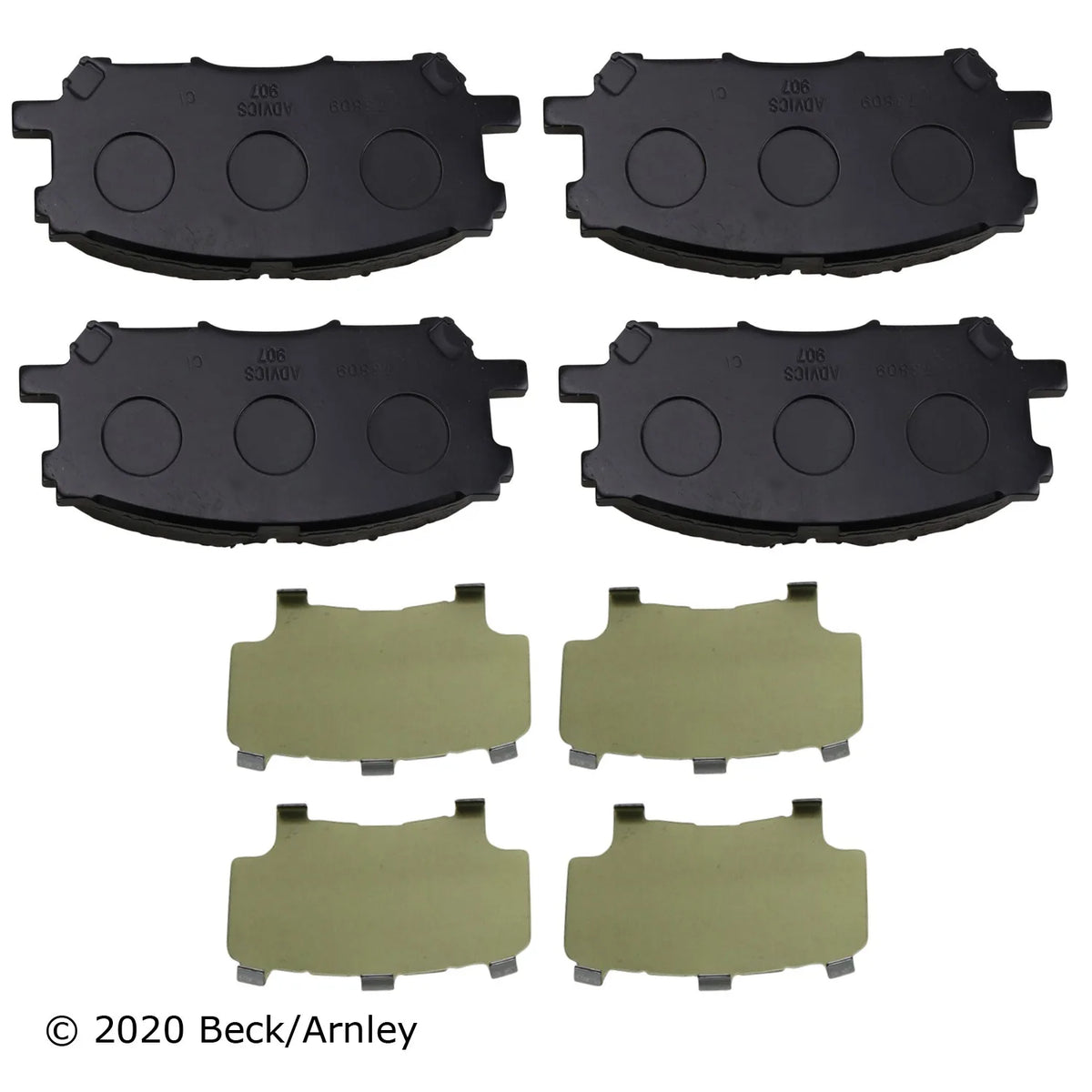 Beck/Arnley 089-1805 2007-2009 Lexus RX350 Disc Brake Pad Set