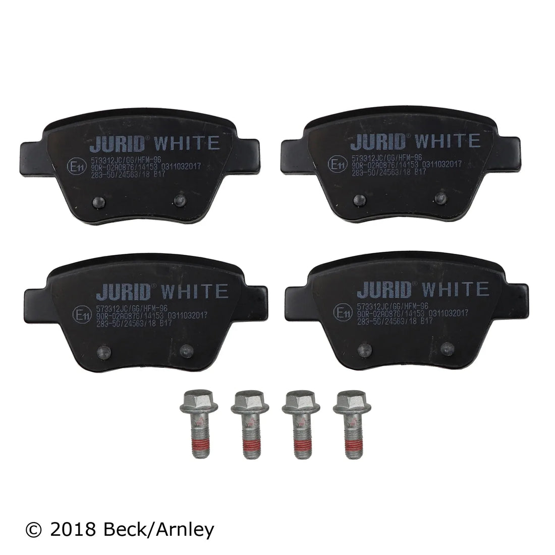 Beck/Arnley 089-1940 2011-2016 Volkswagen Eos Disc Brake Pad Set