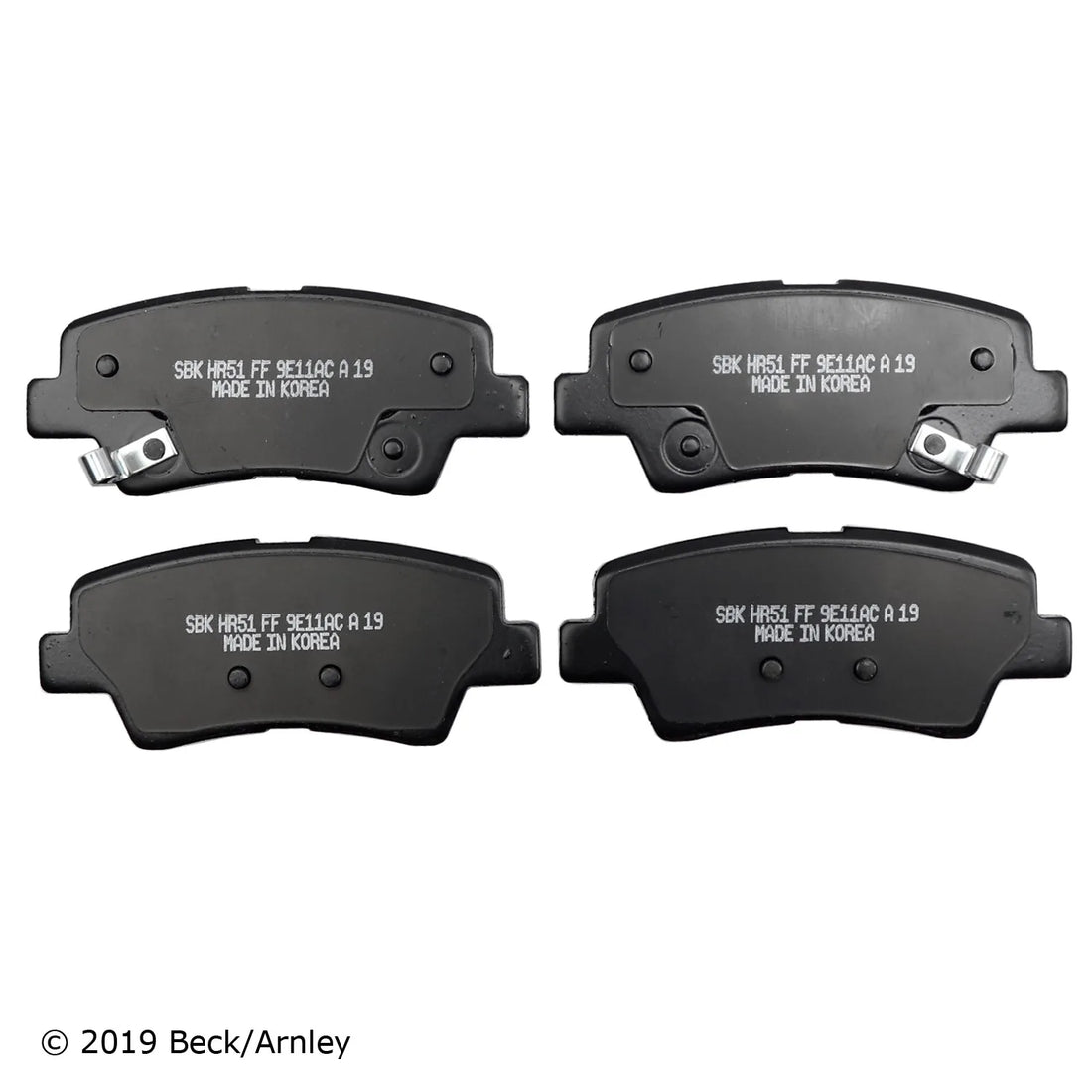 Beck/Arnley 089-2052 2017-2022 Kia Sportage Disc Brake Pad Set