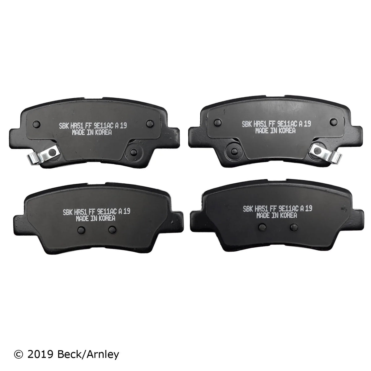 Beck/Arnley 089-2052 2017-2022 Kia Sportage Disc Brake Pad Set
