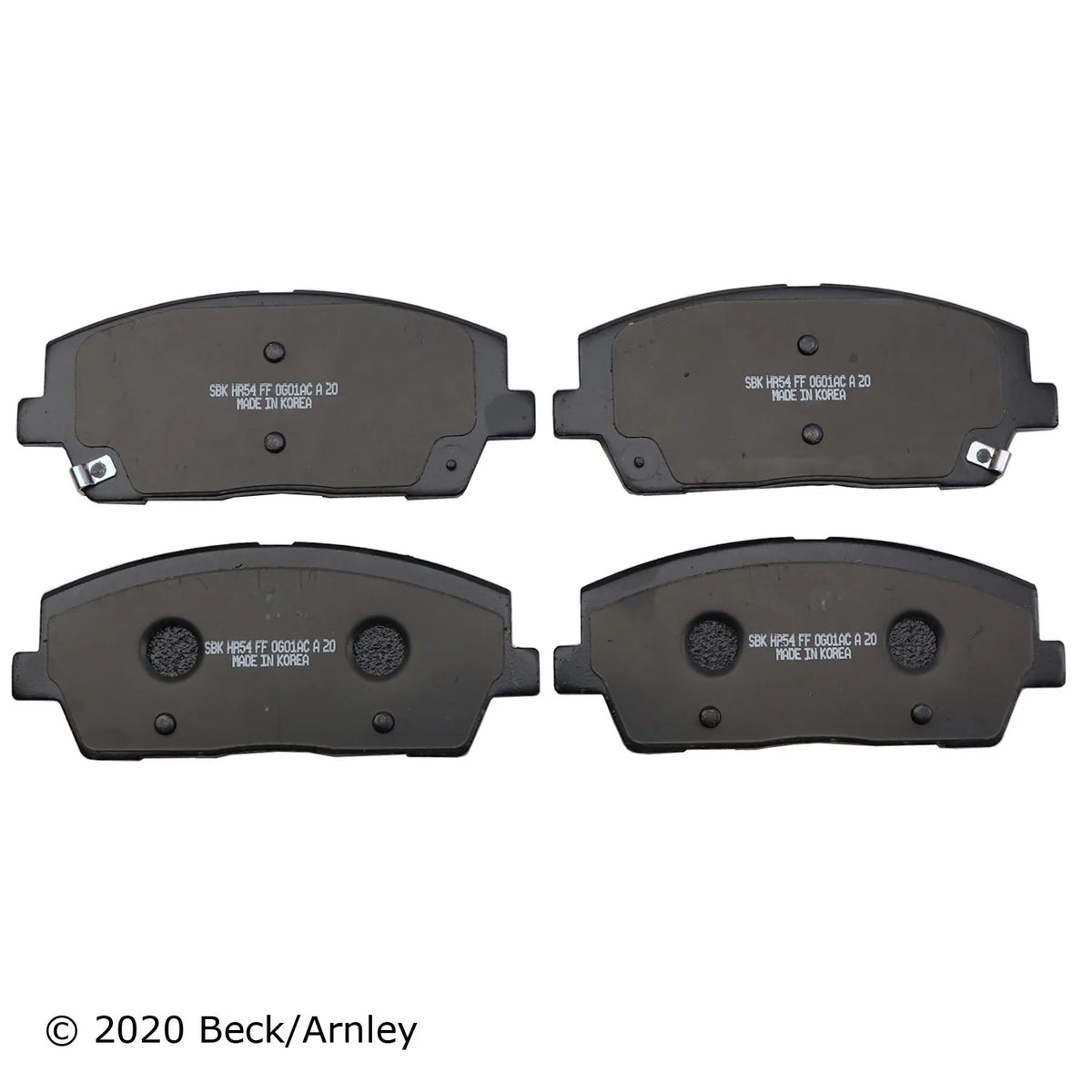 Beck/Arnley 089-2118 2020-2025 Hyundai Palisade Disc Brake Pad Set