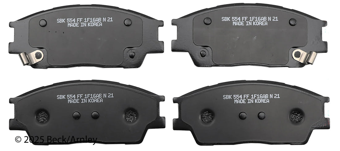 Beck/Arnley 089-2127 2020-2026 Hyundai Venue Disc Brake Pad Set