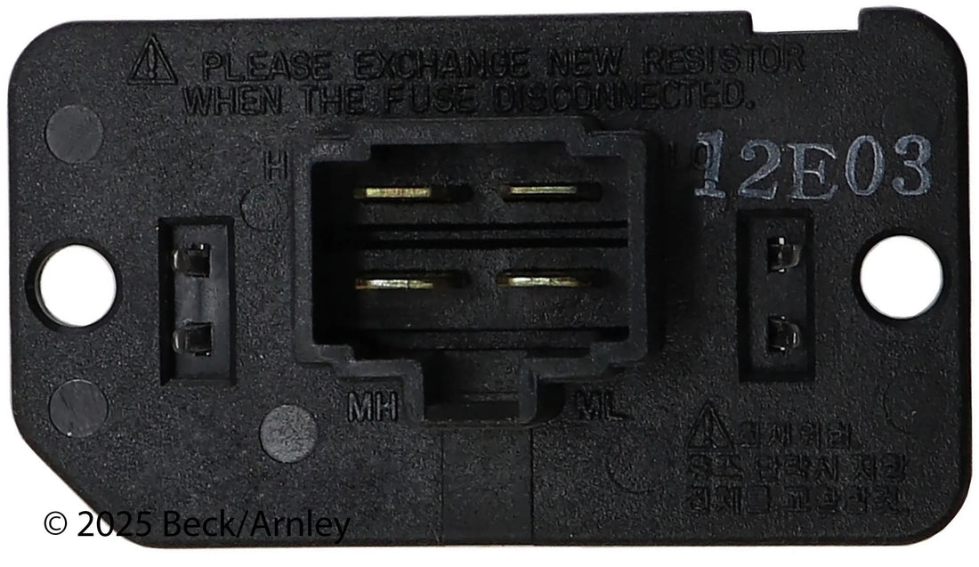 Beck/Arnley 204-0084 2002-2006 Kia Sedona HVAC Blower Motor Resistor