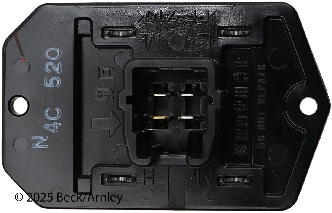 Beck/Arnley 204-0109 2008-2019 Toyota Corolla HVAC Blower Motor Resistor