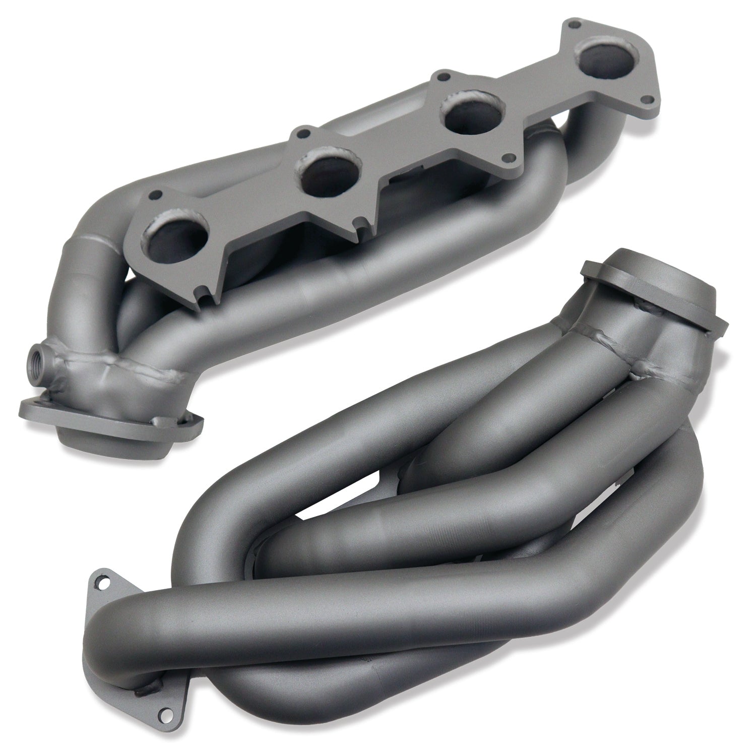 BBK Performance Parts 1612 - 2005-2010 MUSTANG GT 1-5/8 SHORTY TUNED LENGTH HEADERS (TITANIUM CERAMIC) 2