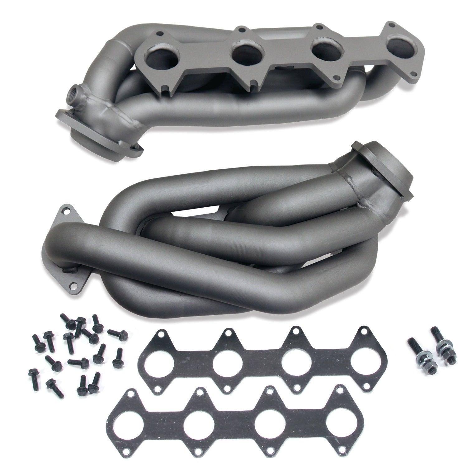 BBK Performance Parts 1612 - 2005-2010 MUSTANG GT 1-5/8 SHORTY TUNED LENGTH HEADERS (TITANIUM CERAMIC) 3