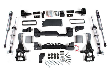 BDS Suspension BDS1532FSR - 6 Inch Lift Kit FOX 2.0 Internal Floating Piston Strut Ford F150 15-20 4WD 5 Inch Block With Fox 2.0 Performance Shocks