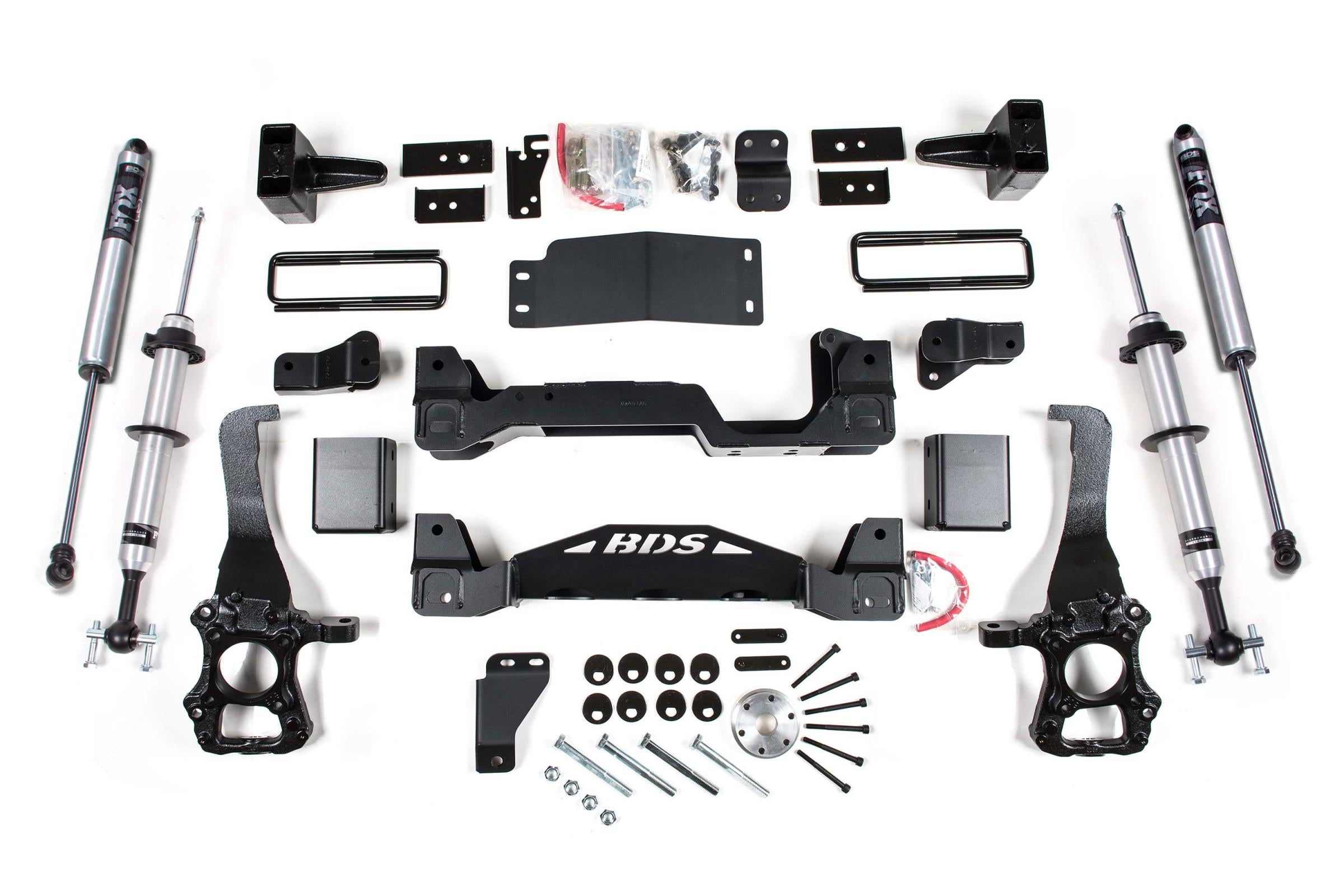 BDS Suspension BDS1532FSR - 6 Inch Lift Kit FOX 2.0 Internal Floating Piston Strut Ford F150 15-20 4WD 5 Inch Block With Fox 2.0 Performance Shocks