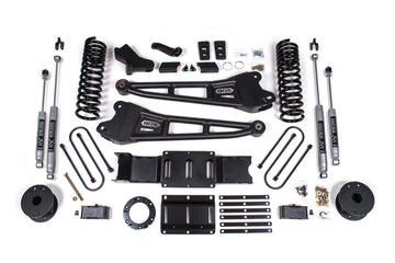 BDS Suspension BDS1718FS - 4 Inch Lift Kit w/ Radius Arm Ram 3500 w/ Rear Air Ride 19-24 4WD Diesel 6 Bolt Fox 2.0 Performance Shocks 1
