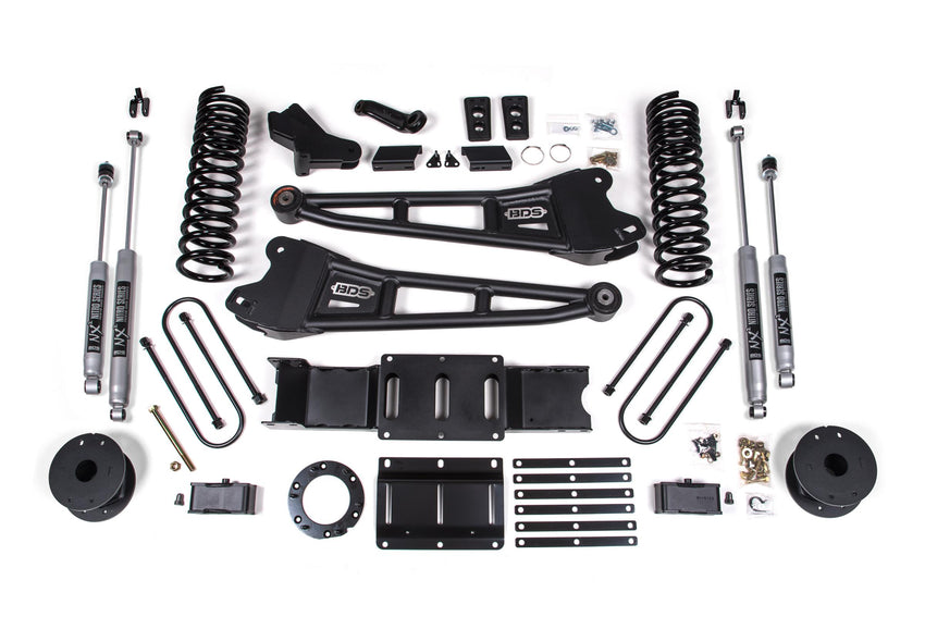 BDS Suspension 1718FS - 4 Inch Lift Kit w/ Radius Arm Rear Air Ride Fox 2.0 Shocks