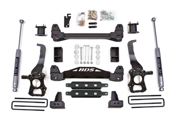 BDS Suspension BDS1909FS - 4 Inch Lift Kit Ford F150 15-20 2WD 3 Inch Block Kit Fox 2.0 Performance Shocks 1