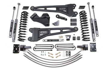 BDS Suspension BDS1944H - 6 Inch Lift Kit w/ Radius Arm Ford F250/F350 Super Duty 05-07 4WD Diesel 4 Inch Block Add A Leaf Without Overload NX2 Nitro 1