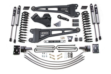 BDS Suspension BDS1946FS - 6 Inch Lift Kit w/ Radius Arm Ford F250/F350 Super Duty 05-07 4WD Diesel 4 Inch Block Kit Add A leaf With Overload Fox 2.0 Performance Shocks