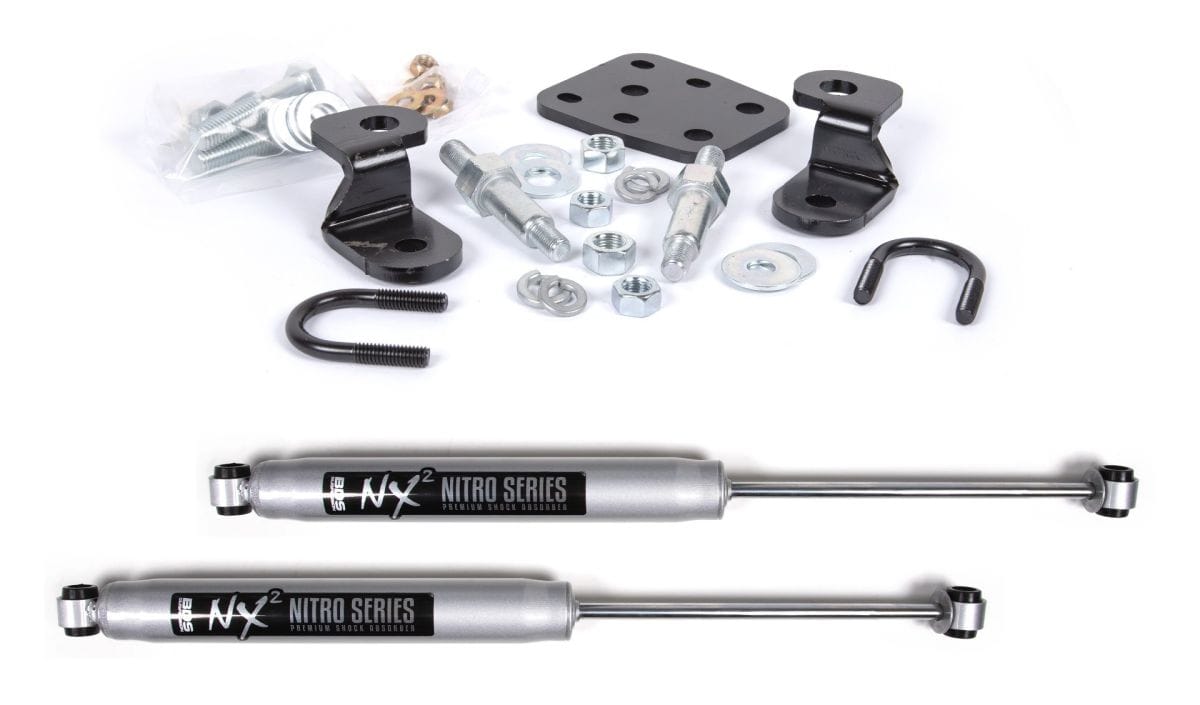 BDS Suspension NA BDS Suspension 2005DH - Dual Steering Stabilizer Kit w/ NX2 Shocks Silverado/Sierra 2500HD 01-10 & SUV 2500 01-06 4WD