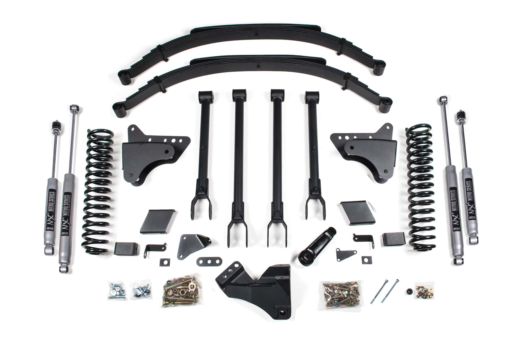 BDS Suspension NA BDS Suspension 1500FS - 8 Inch Lift Kit 4-Link Conversion Ford F250/F350 Super Duty 11-16 4WD Diesel Fox 2.0 Performance Shocks
