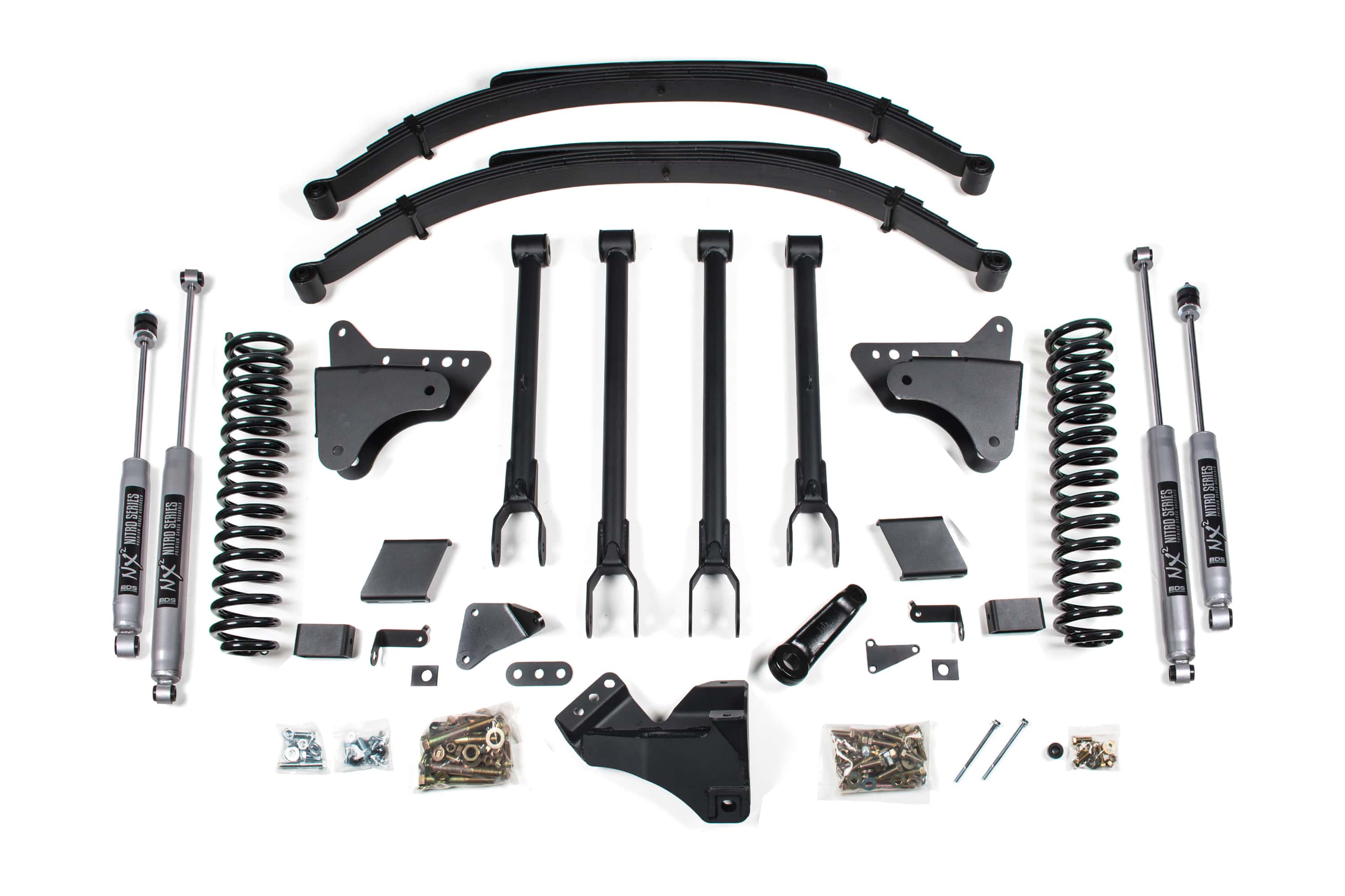 BDS Suspension NA BDS Suspension 1501FS - 8 Inch Lift Kit 4-Link Conversion Ford F250/F350 Super Duty 11-16 4WD Gas Fox 2.0 Performance Shocks