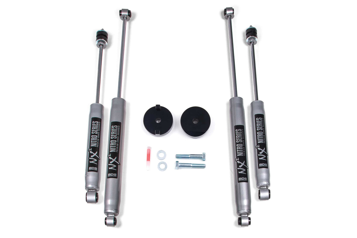 BDS Suspension NA BDS Suspension 1518H - 1 Inch Leveling Kit Coil Spacer Ford F250/F350 Super Duty 17-22 4WD With NX2 Nitro Shocks