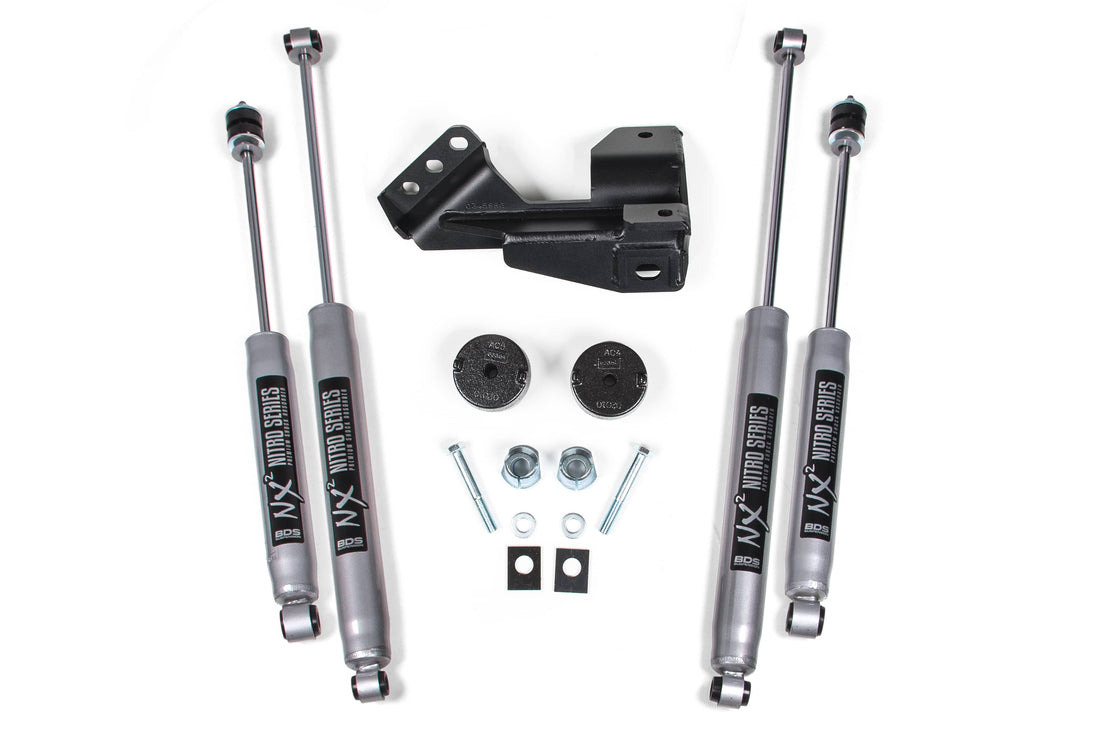 BDS Suspension NA BDS Suspension 1519FS - 2 Inch Leveling Kit Coil Spacer Ford F250/F350 Super Duty 17-22 4WD Fox 2.0 Performance Shocks