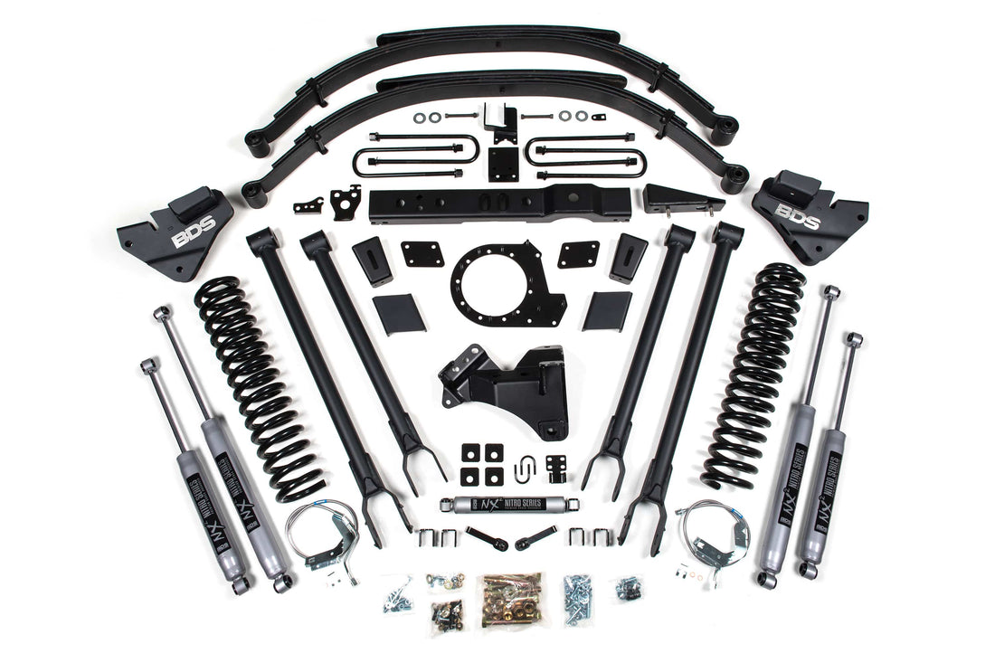 BDS Suspension NA BDS Suspension 1541H - 8 Inch Lift Kit 4-Link Conversion Ford F250/F350 Super Duty 17-19 4WD Diesel NX2 Nitro Shocks