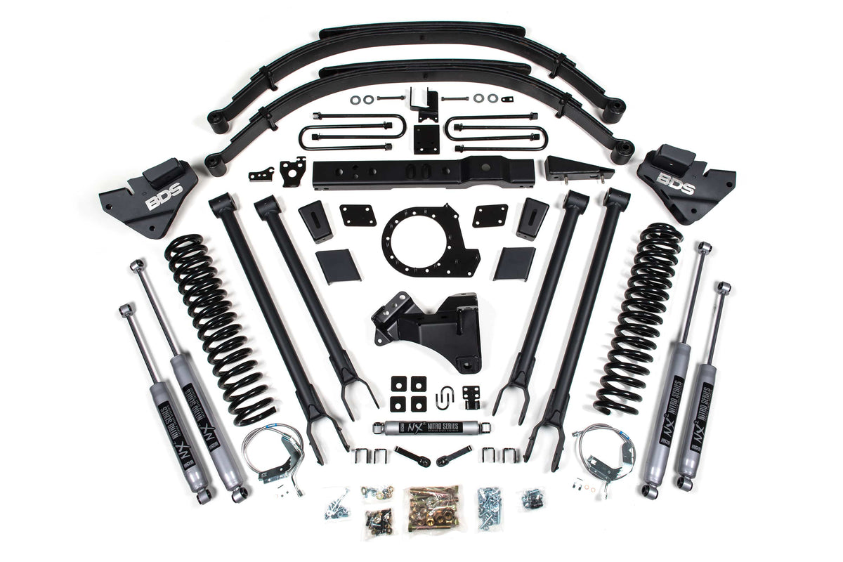 BDS Suspension NA BDS Suspension 1541H - 8 Inch Lift Kit 4-Link Conversion Ford F250/F350 Super Duty 17-19 4WD Diesel NX2 Nitro Shocks