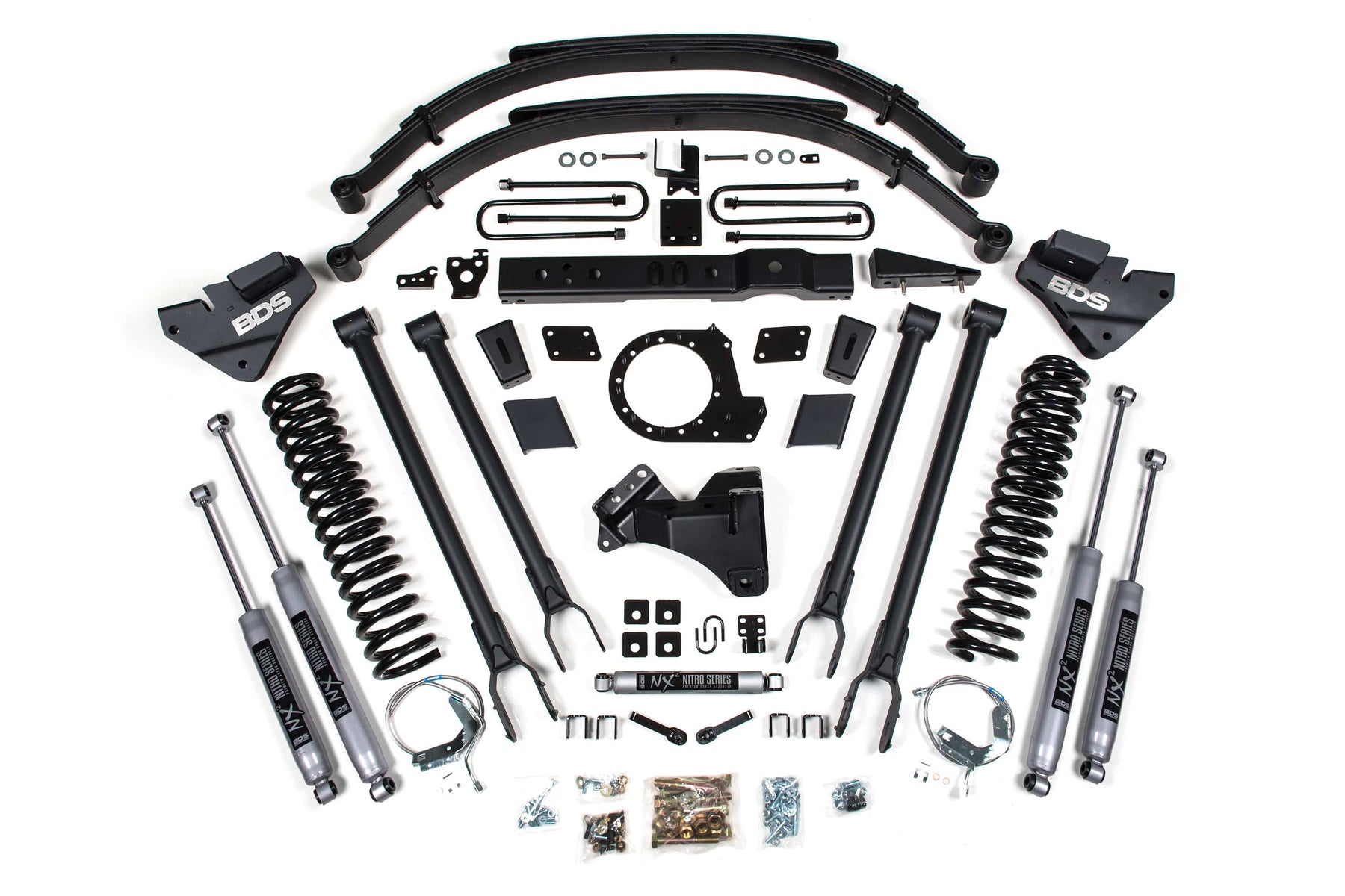 BDS Suspension NA BDS Suspension 1541H - 8 Inch Lift Kit 4-Link Conversion Ford F250/F350 Super Duty 17-19 4WD Diesel NX2 Nitro Shocks