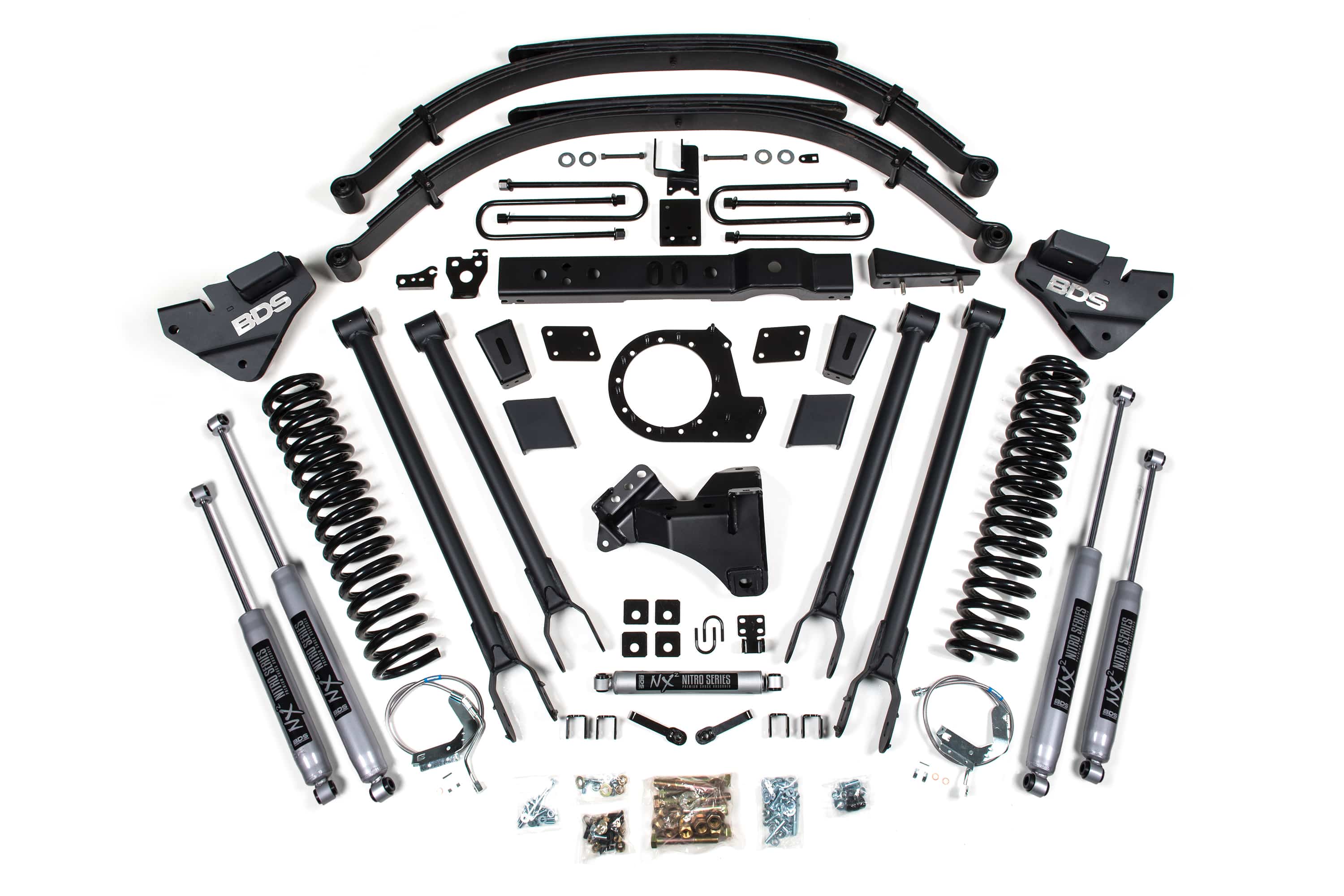 BDS Suspension NA BDS Suspension 1541H - 8 Inch Lift Kit 4-Link Conversion Ford F250/F350 Super Duty 17-19 4WD Diesel NX2 Nitro Shocks