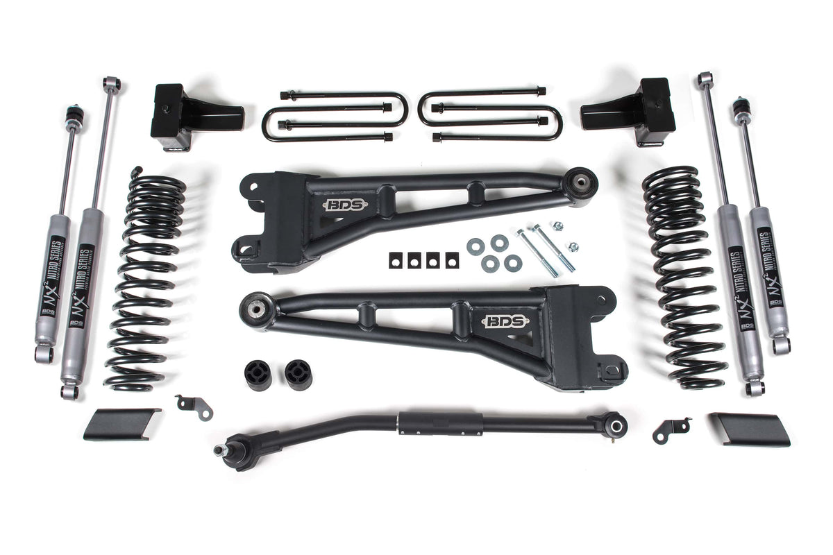 BDS Suspension NA BDS Suspension 1543H - 2.5 Inch Lift Kit w/ Radius Arm Ford F250/F350 Super Duty 17-19 4WD Diesel NX2 Nitro Shocks