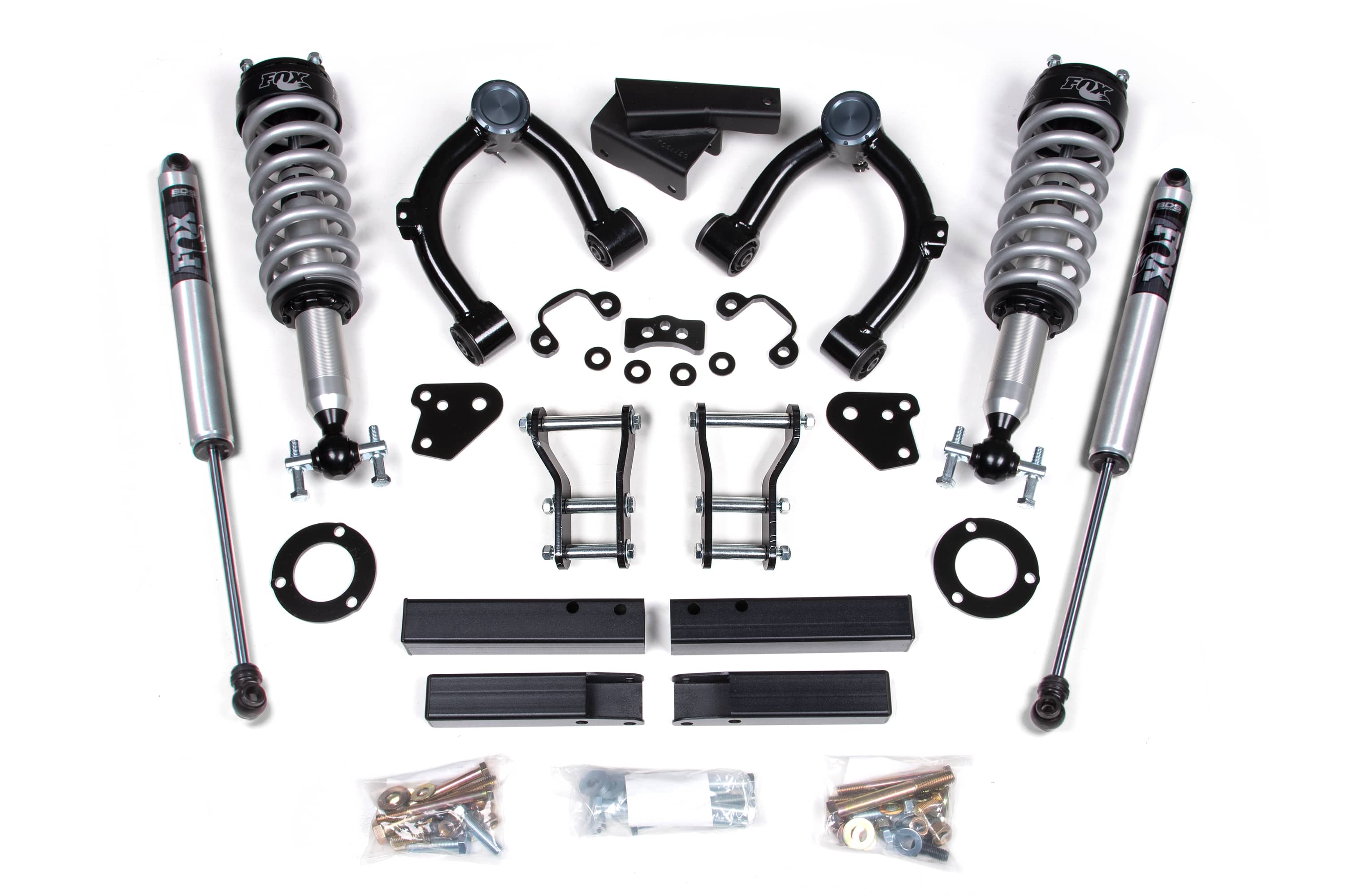 BDS Suspension NA BDS Suspension 1545FSL - 3.5 Inch Lift Kit FOX 2.0 Coil-Over Ford Ranger 19-23 4WD Cast Aluminum Fox 2.0 Performance Shocks