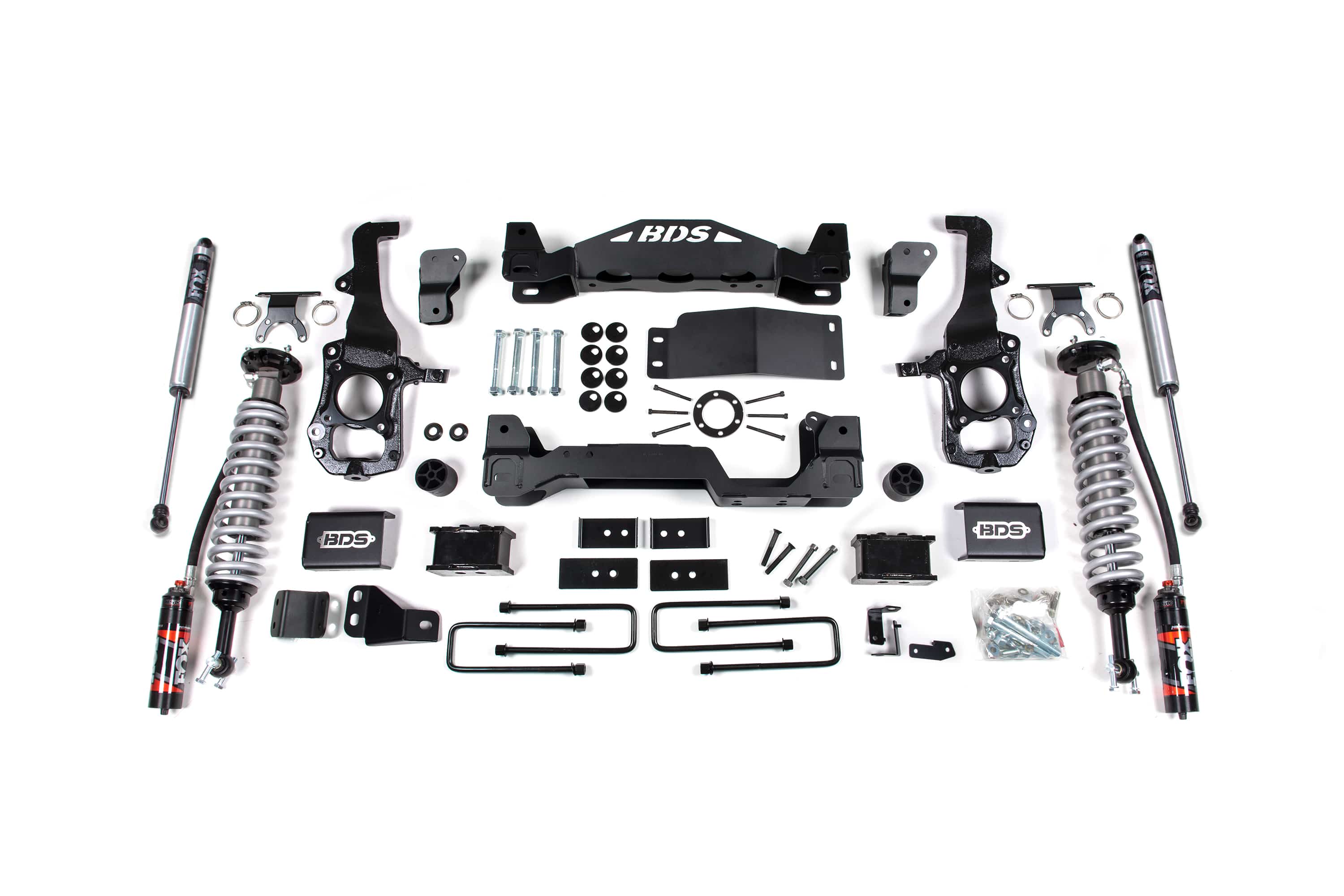 BDS Suspension NA BDS Suspension BDS1583FPE - 4 Inch Lift Kit FOX 2.5 Performance Elite Coil-Over Ford F150 21-24 4WD 3 Inch Block