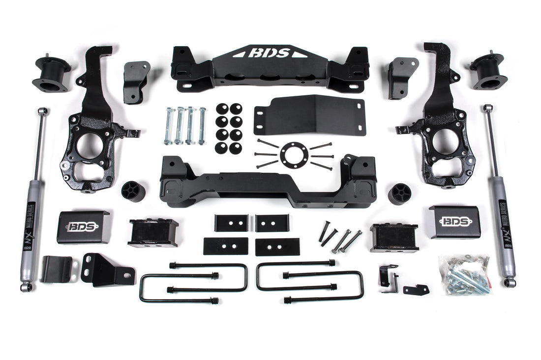 BDS Suspension NA BDS Suspension 1902FS - 4 Inch Lift Kit Ford F150 21-24 4WD 2 Inch Block Fox 2.0 Performance Shocks