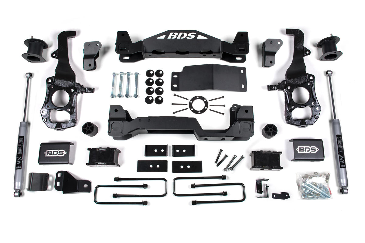 BDS Suspension NA BDS Suspension 1583H - 4 Inch Lift Kit Ford F150 21-25 4WD 3 Inch Block NX2 Nitro Shocks