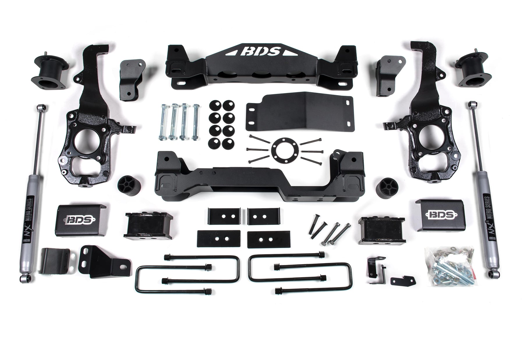 BDS Suspension NA BDS Suspension 1583H - 4 Inch Lift Kit Ford F150 21-25 4WD 3 Inch Block NX2 Nitro Shocks