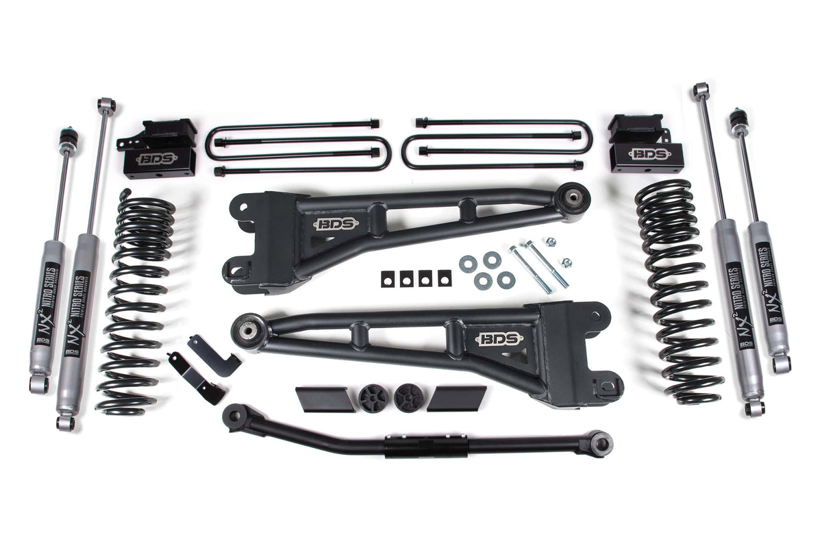 BDS Suspension NA BDS Suspension 1915H - 2.5 Inch Lift Kit w/ Radius Arm Ford F450 Super Duty 20-22 4WD Diesel & Gas NX2 Nitro Shocks